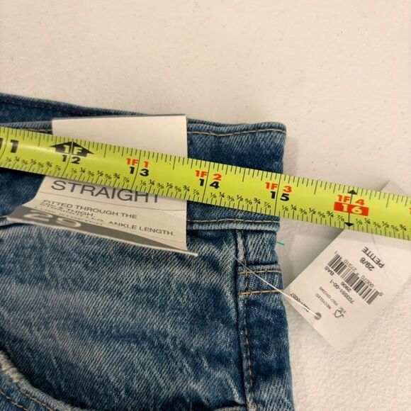 Gap Jeans Women's Petite 29 High Rise Cheeky Straight Denim Button Fly NWT - Picture 12 of 14